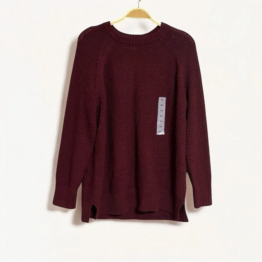 NWT Oversized Loose Textured Tunic Sweater Size XS